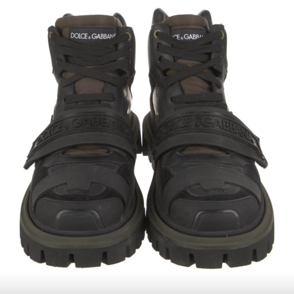 Dolce & Gabbana Men's Black Combat Boots